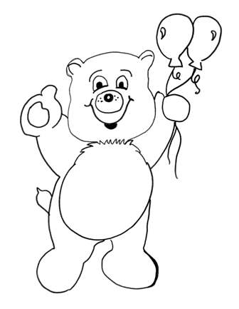 care bear look alike coloring page